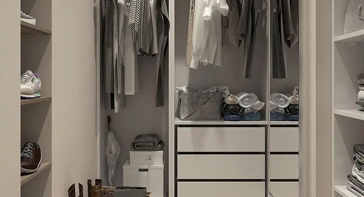 What are the types of wardrobe panels