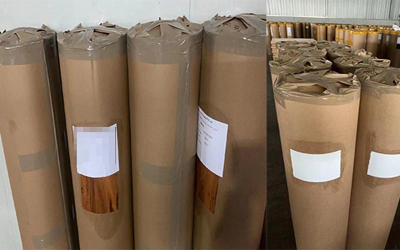 wood grain finish PU paper rolls