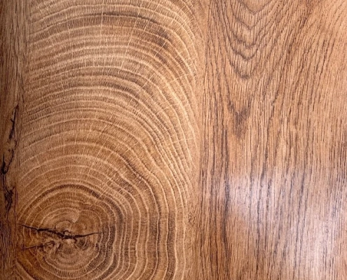 Dark yellow round annual ring oak grain like texture paper for cabinet 1910